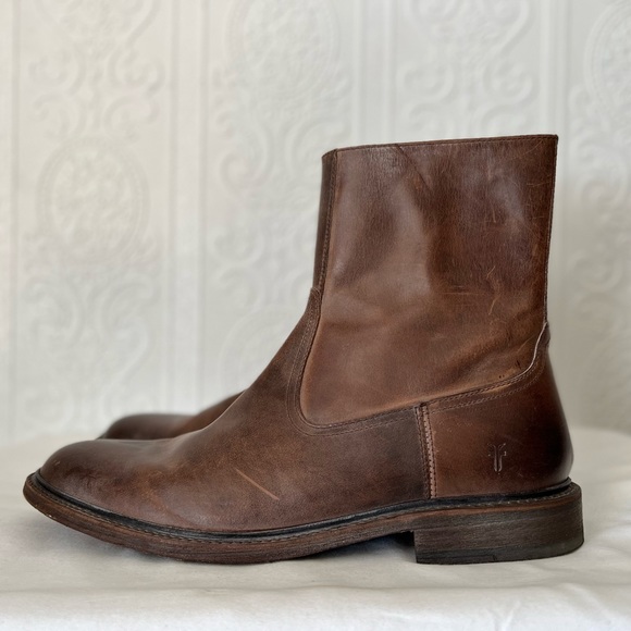 Frye Other - Frye Leather Side Zip Boot 11 1/2